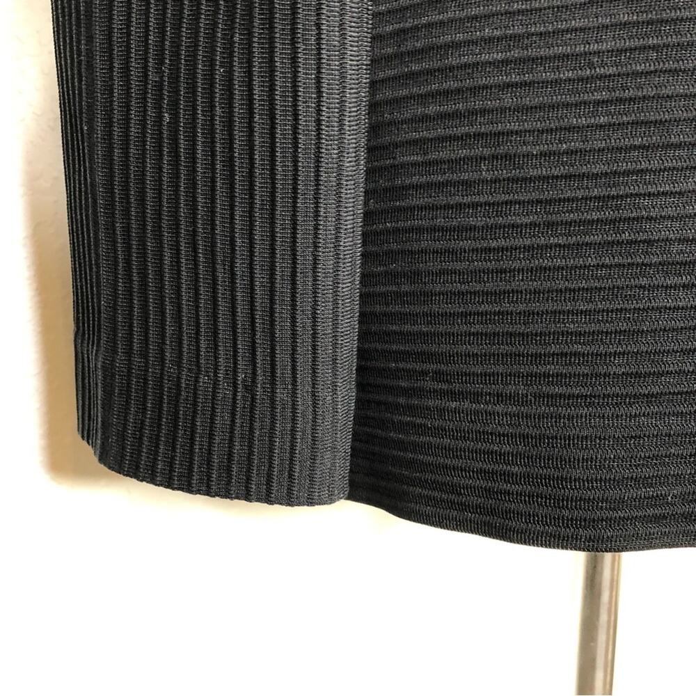 Misook black ribbed snap button front cardigan ja… - image 13